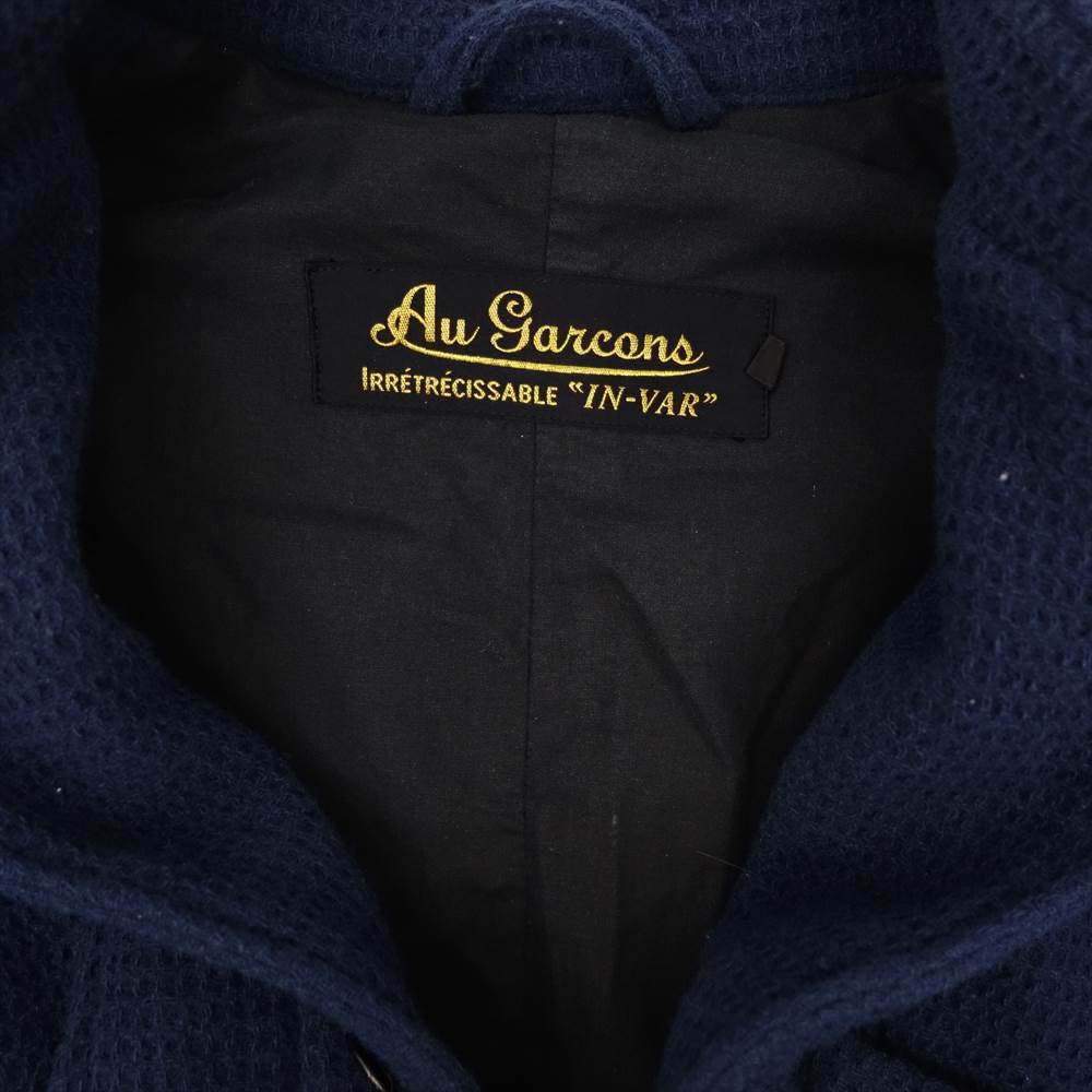オー ギャルソン ALEX WOOL COAT アレックス ワッフル ウール コート ネイビー系【中古】