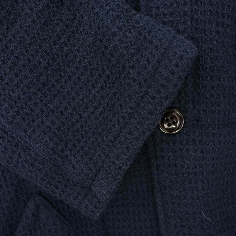 オー ギャルソン ALEX WOOL COAT アレックス ワッフル ウール コート ネイビー系【中古】