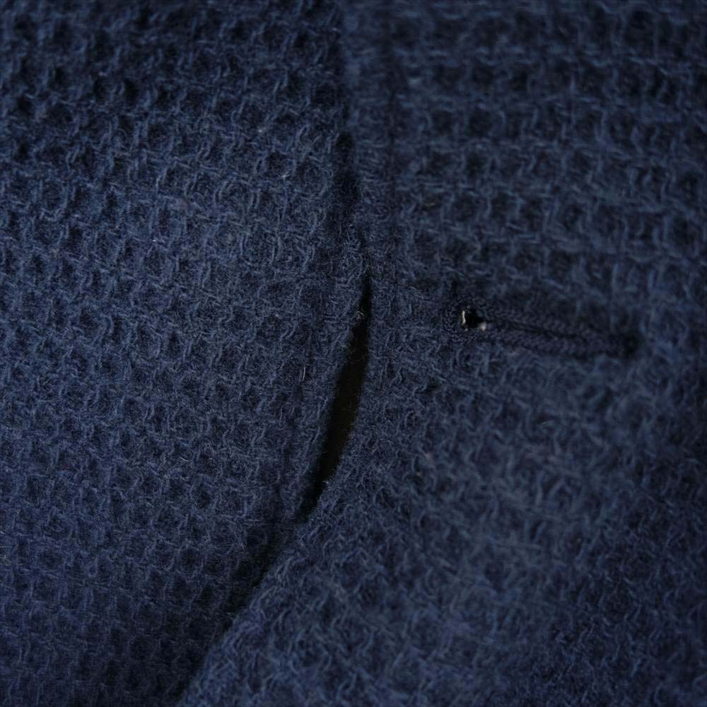 オー ギャルソン ALEX WOOL COAT アレックス ワッフル ウール コート ネイビー系【中古】