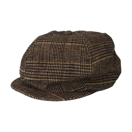 WEIRDO ウィアード WRD-19-AW-G05 GROWN UP CHECK CASQUETTE キャスケット キャップ ブラウン系 L【美品】【中古】
