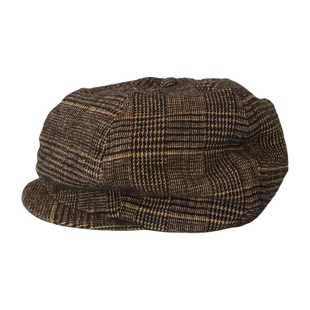 WEIRDO ウィアード WRD-19-AW-G05 GROWN UP CHECK CASQUETTE キャスケット キャップ ブラウン系 L【美品】【中古】