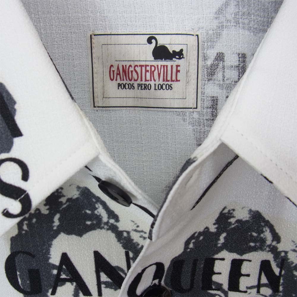 GALSVILLE ギャルズビル GSV-20-SS-22 QUEEN OF THE NIGHT CLUBS - S/S SHIRTS  ホワイト系 L【美品】【中古】