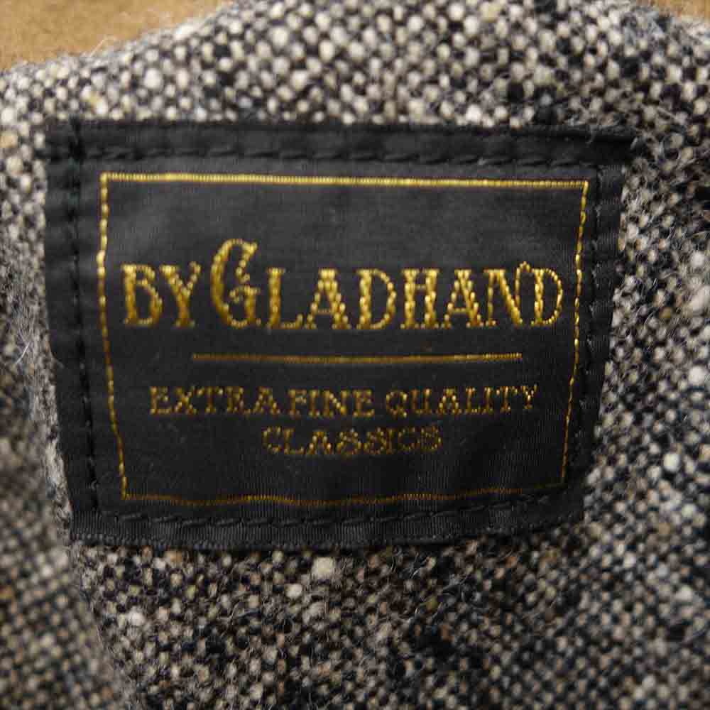 BY GLADHAND バイグラッドハンド BYGH-20-AW-07 Gladden Coat Long グラッデンコート ロング ウールメルトン ロング丈 ピーコート ブラウン系 S【新古品】【未使用】【中古】