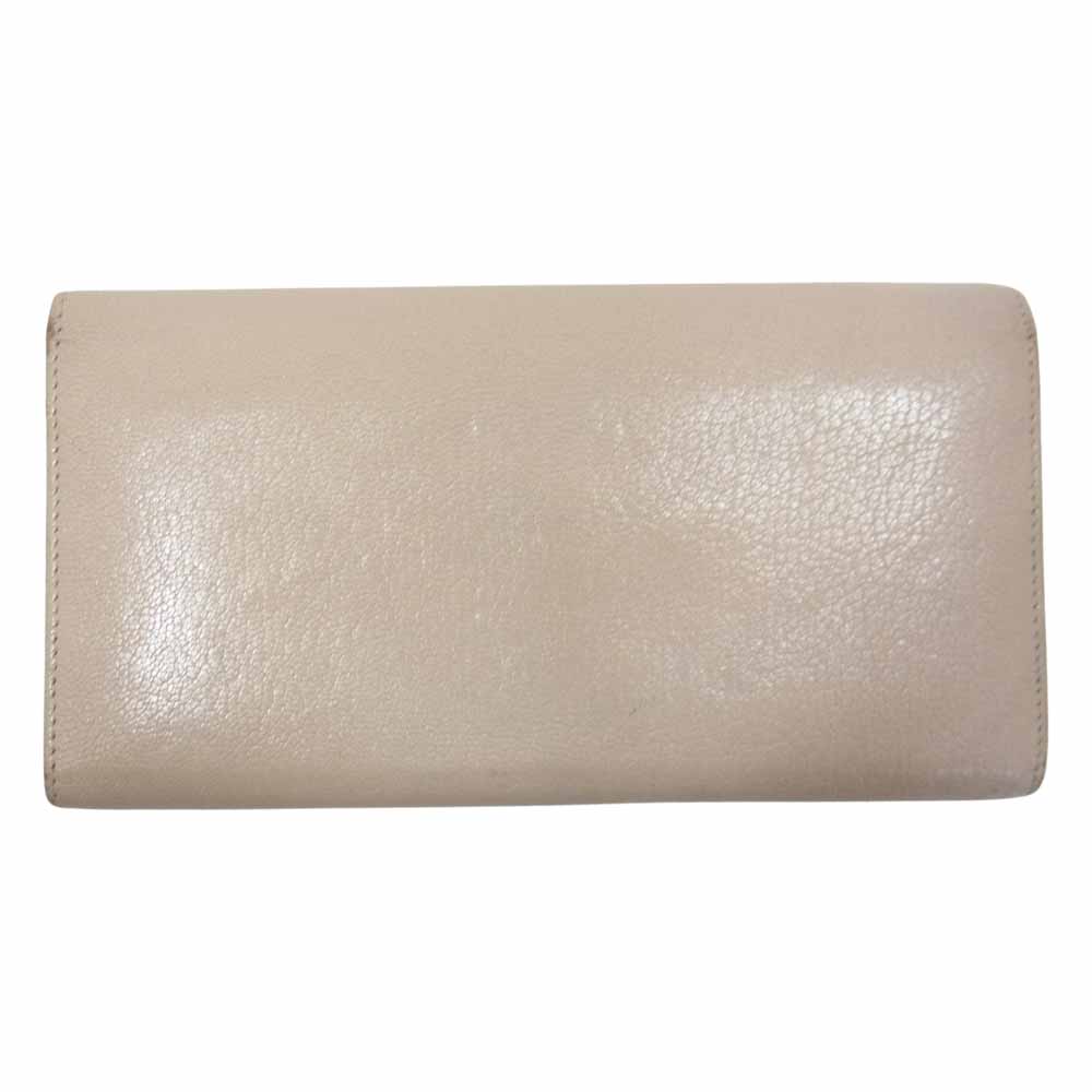 BALENCIAGA バレンシアガ コンチネンタル ジップ クラシック ウォレット オフホワイト系【中古】