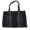 HERMES エルメス トロカホリゾンタルＭＭ キャンバス トート ブラック系【中古】