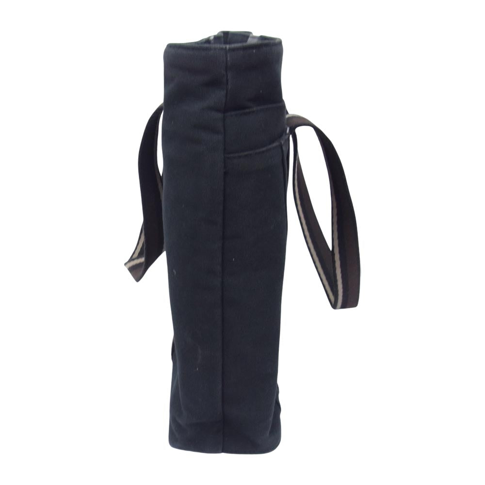 HERMES エルメス トロカホリゾンタルＭＭ キャンバス トート ブラック系【中古】