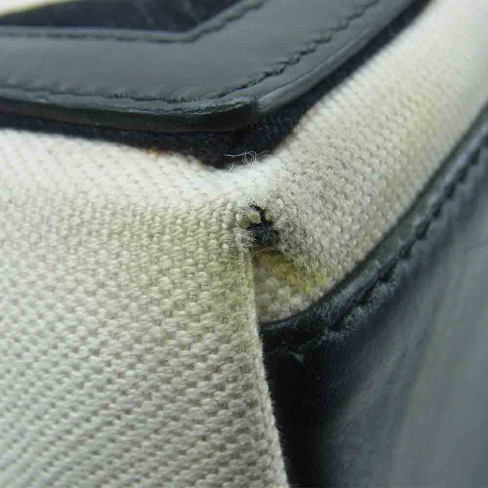 BALENCIAGA バレンシアガ 339933 ネイビーカバス ロゴ トート バッグ オフホワイト系 ブラック系【中古】