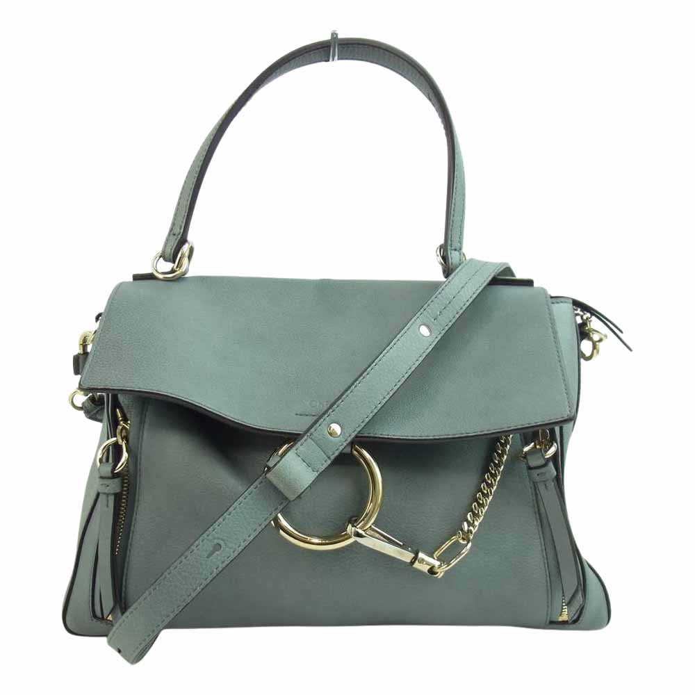 Chloe クロエ フェイ デイ ミディアム デイバッグ ブルー系【中古】
