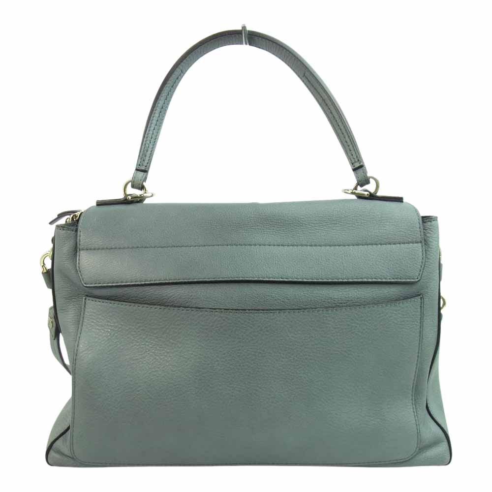 Chloe クロエ フェイ デイ ミディアム デイバッグ ブルー系【中古】