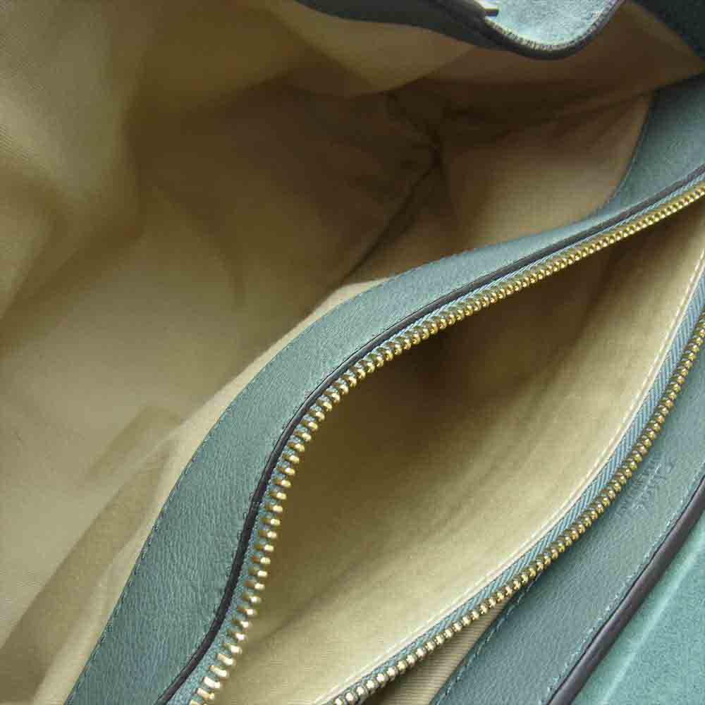 Chloe クロエ フェイ デイ ミディアム デイバッグ ブルー系【中古】