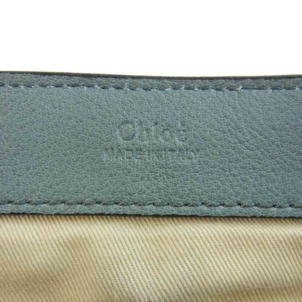 Chloe クロエ フェイ デイ ミディアム デイバッグ ブルー系【中古】