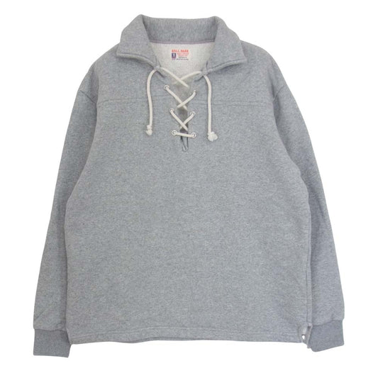 The REAL McCOY'S ザリアルマッコイズ JOE McCOY ジョーマッコイ レースアップ スウェット シャツ グレー系 S【中古】