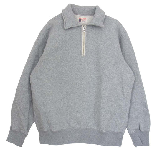 The REAL McCOY'S ザリアルマッコイズ JOE McCOY ジョーマッコイ ハーフジップ スウェット シャツ グレー系 S【中古】