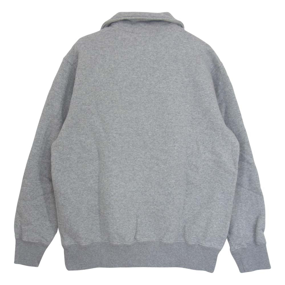 The REAL McCOY'S ザリアルマッコイズ JOE McCOY ジョーマッコイ ハーフジップ スウェット シャツ グレー系 S【中古】