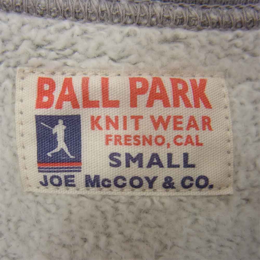 The REAL McCOY'S ザリアルマッコイズ JOE McCOY ジョーマッコイ ハーフジップ スウェット シャツ グレー系 S【中古】
