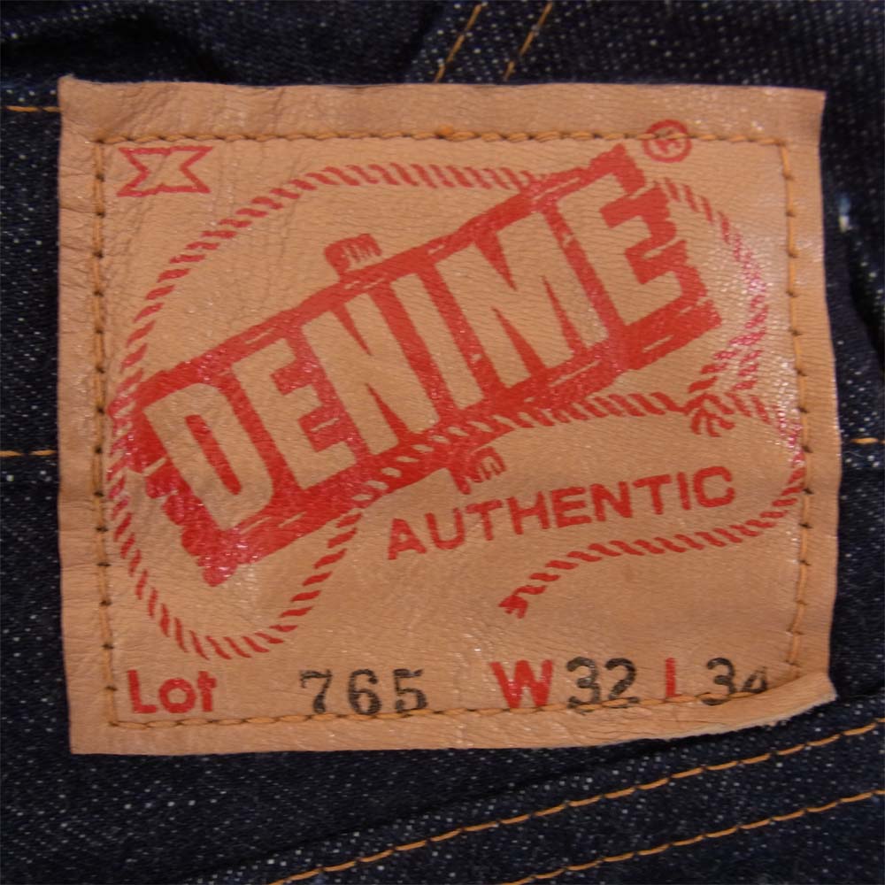 Denime ドゥニーム Lot765 66XX ワンウォッシュ ボタンフライ インディゴブルー系 32【中古】