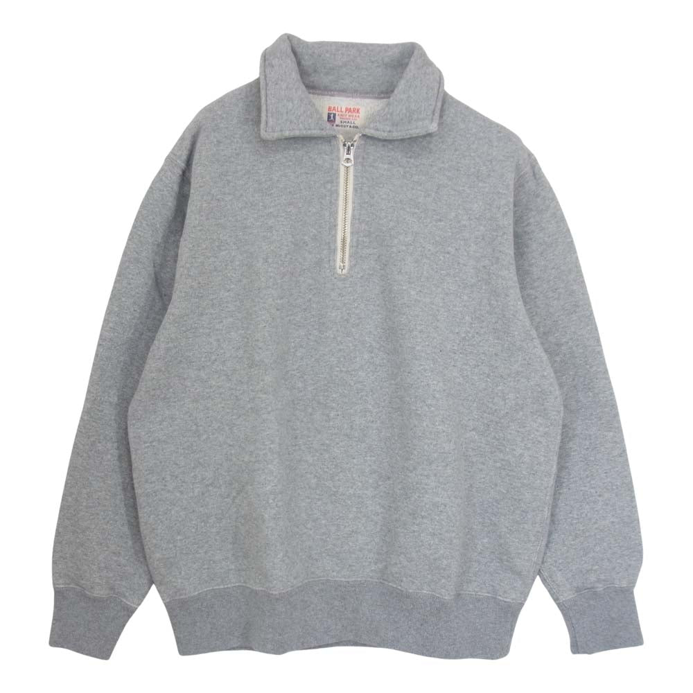 The REAL McCOY'S ザリアルマッコイズ JOE McCOY ジョーマッコイ ハーフジップ スウェット シャツ グレー系 S【中古】