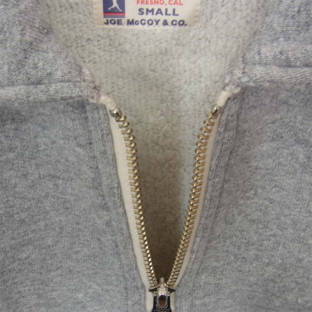 The REAL McCOY'S ザリアルマッコイズ JOE McCOY ジョーマッコイ ハーフジップ スウェット シャツ グレー系 S【中古】