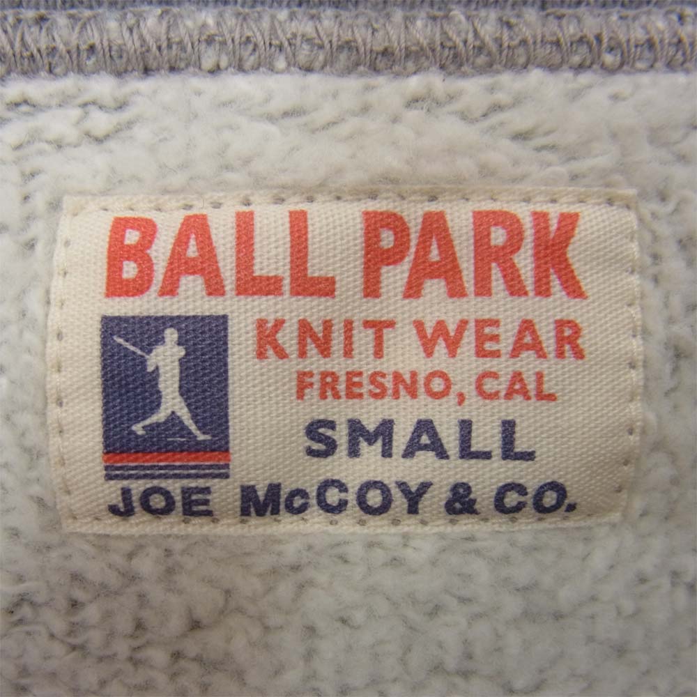 The REAL McCOY'S ザリアルマッコイズ JOE McCOY ジョーマッコイ ハーフジップ スウェット シャツ グレー系 S【中古】