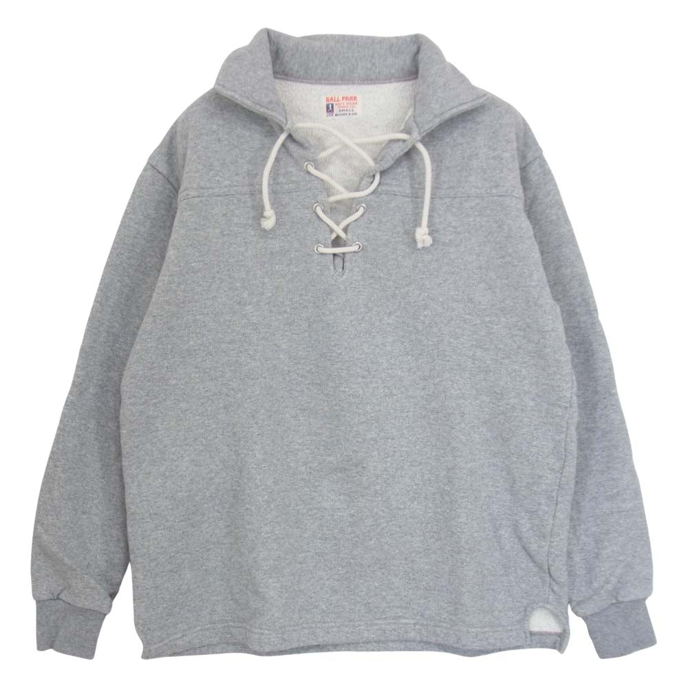 The REAL McCOY'S ザリアルマッコイズ MC18015 JOE McCOY ジョーマッコイ レースアップ スウェット シャツ グレー系 S【中古】