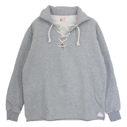 The REAL McCOY'S ザリアルマッコイズ MC18015 JOE McCOY ジョーマッコイ レースアップ スウェット シャツ グレー系 S【中古】