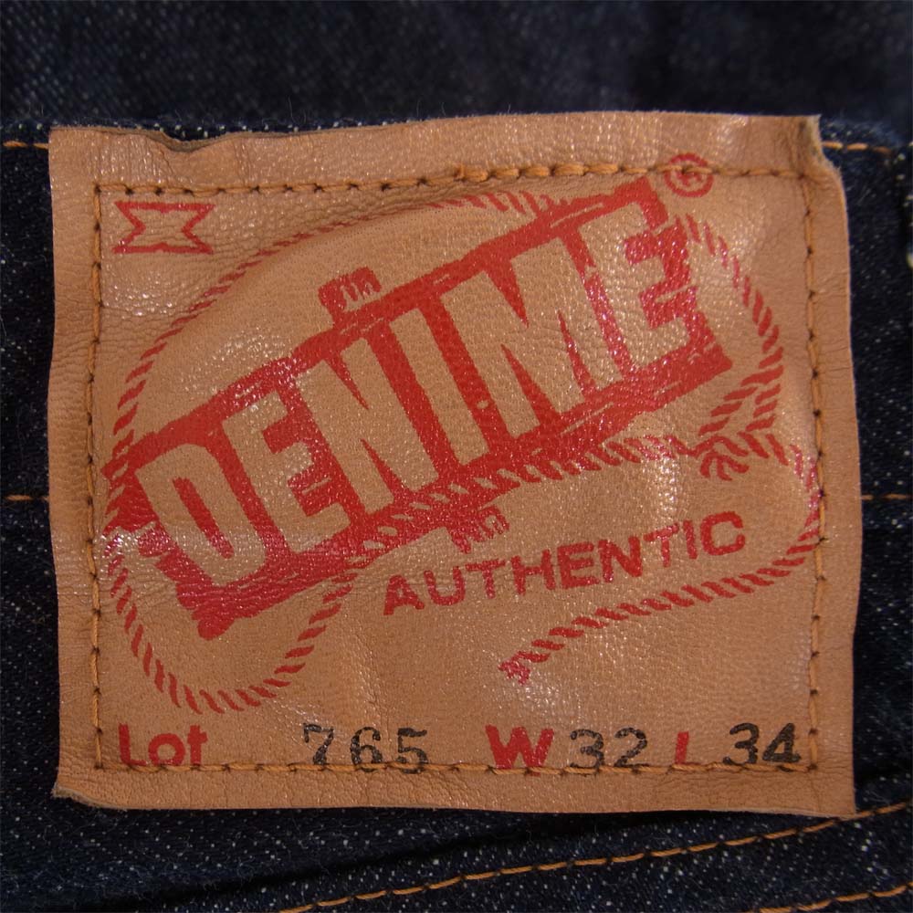 Denime ドゥニーム Lot765 66XX ワンウォッシュ ボタンフライ インディゴブルー系 32【中古】