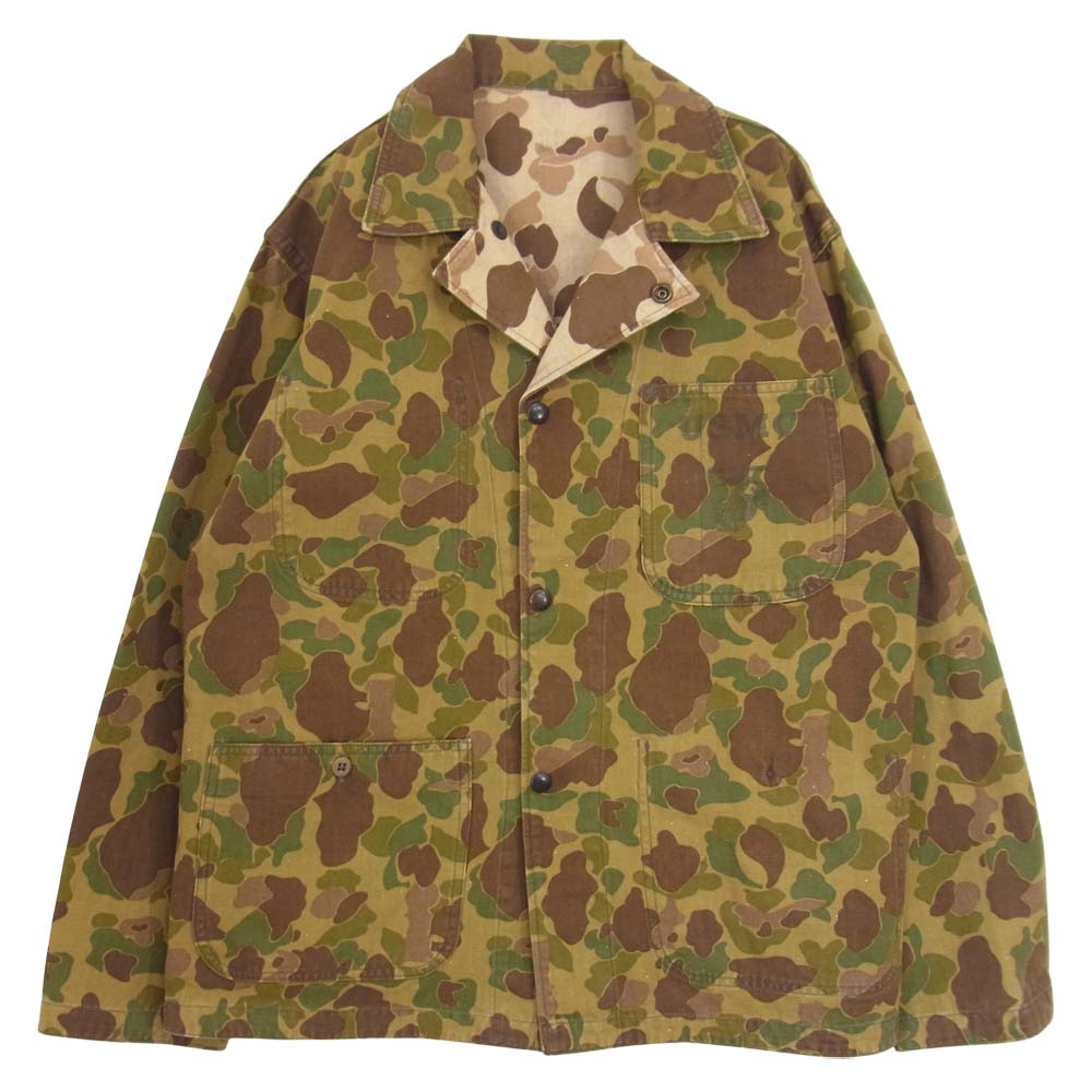 Buzz Rickson's バズリクソンズ BR12944 USMC M1942 カモ ユーティリティ ジャケット リバーシブル ジャケット カーキ系 36【中古】
