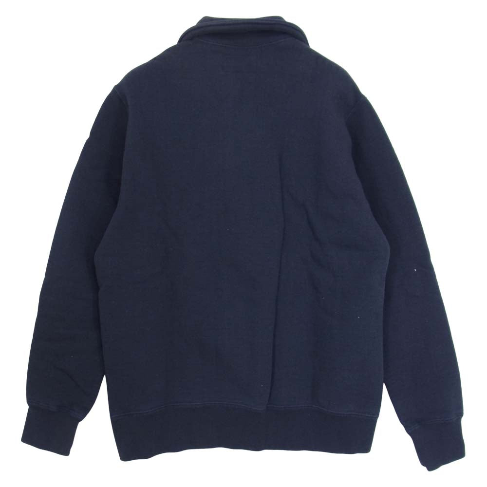 The REAL McCOY'S ザリアルマッコイズ USAAF ハーフジップ スウェット ネイビー系 S【中古】