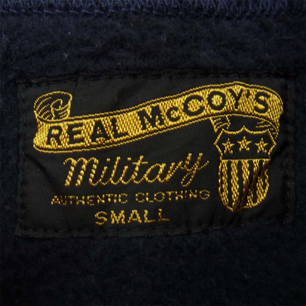 The REAL McCOY'S ザリアルマッコイズ USAAF ハーフジップ スウェット ネイビー系 S【中古】