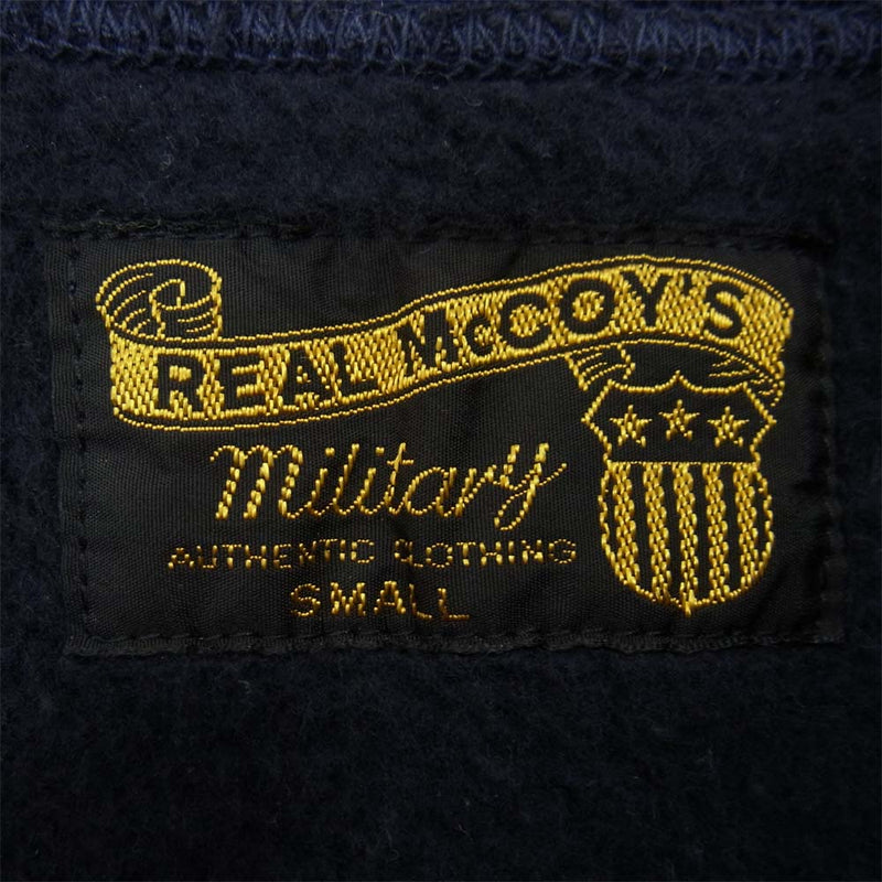 The REAL McCOY'S ザリアルマッコイズ USAAF ハーフジップ スウェット ネイビー系 S【中古】