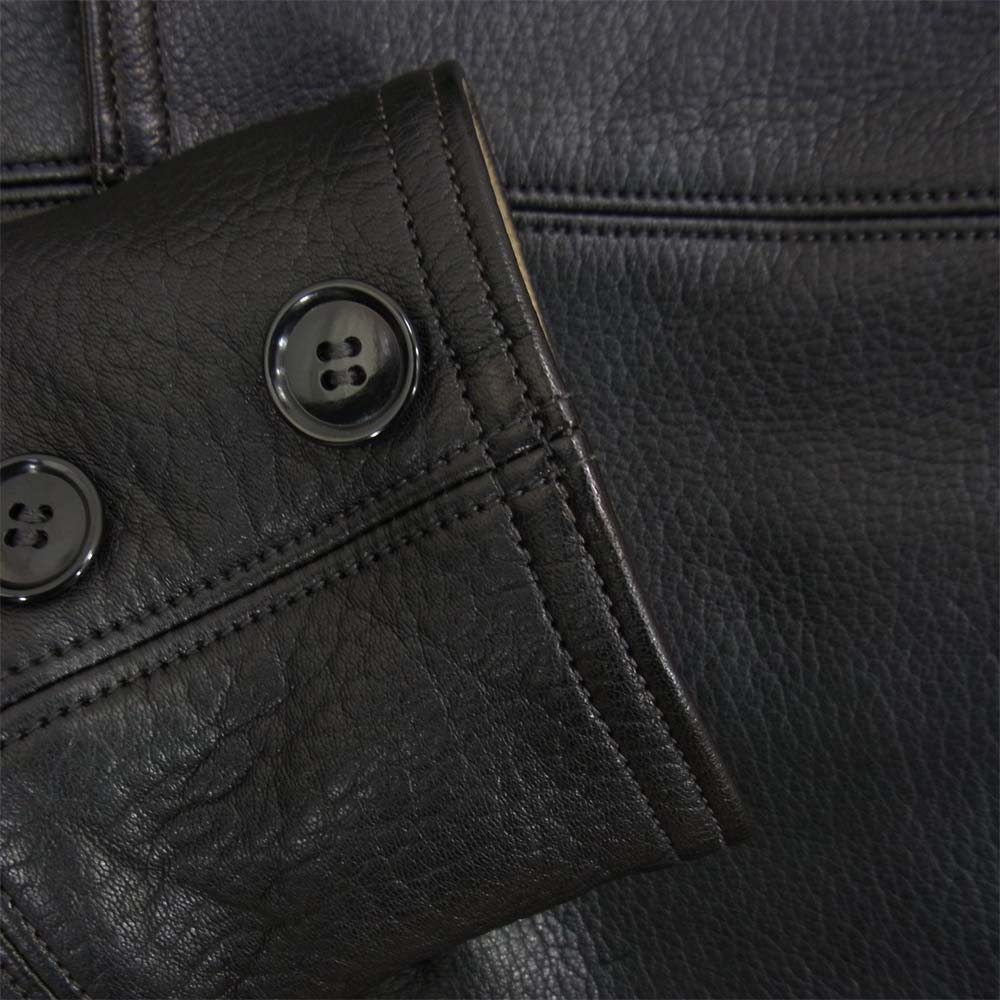 The REAL McCOY'S ザリアルマッコイズ 21AW MJ21117 JOE McCOY ジョーマッコイ DEERSKIN CAR COAT ディアスキン カーコート レザー 鹿革 ジャケット ブラック系 36【中古】