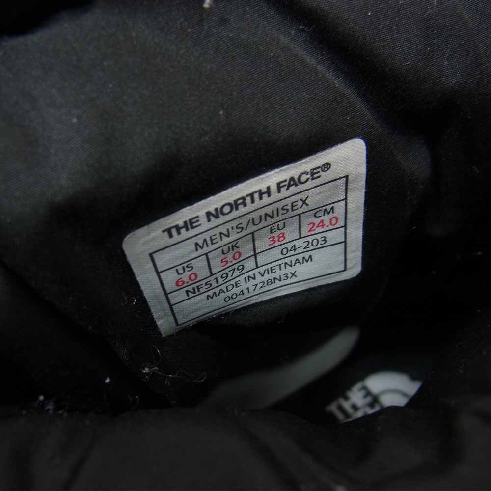 THE NORTH FACE ノースフェイス NF51979　 Nuptse Bootie Wool V Short ヌプシ ショート ブーツ レディース ブラック系 24cm【中古】