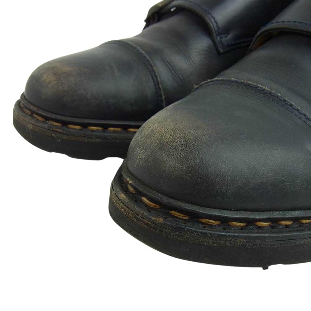 Paraboot パラブーツ WILLIAM ダブルモンク レザー ビジネス シューズ ネイビー系 7.5【中古】