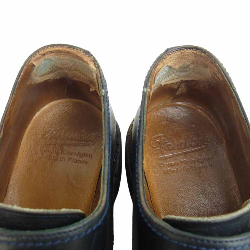 Paraboot パラブーツ WILLIAM ダブルモンク レザー ビジネス シューズ ネイビー系 7.5【中古】