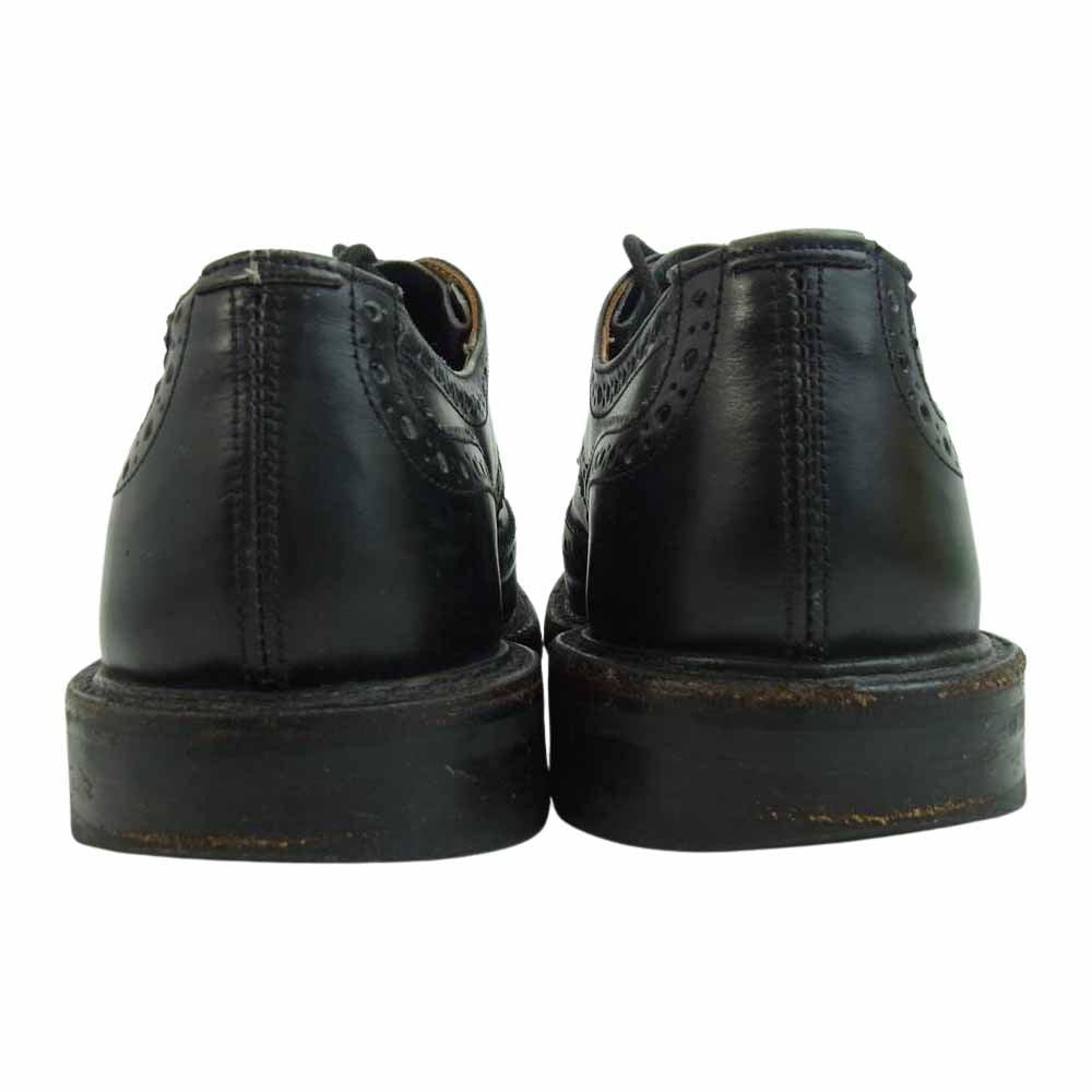 Tricker's トリッカーズ BOURTON バートン レザー ウィングチップ ダイナイトソール ビジネス シューズ ブラック系 3　5/8【中古】