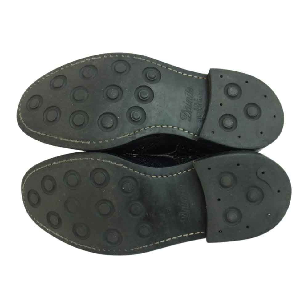 Tricker's トリッカーズ BOURTON バートン レザー ウィングチップ ダイナイトソール ビジネス シューズ ブラック系 3　5/8【中古】