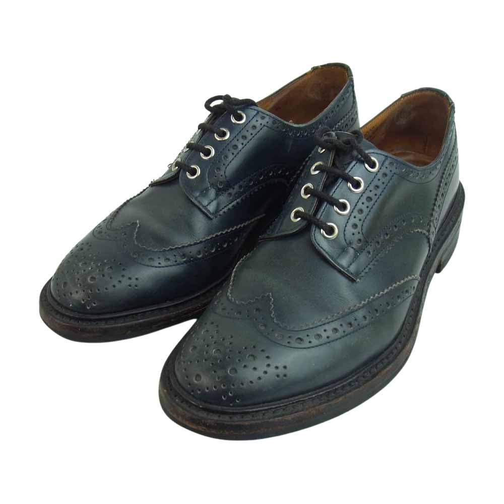 Tricker's トリッカーズ × TOMORROWLAND BOURTON トゥモローランド 別注 バートン レザー ウィングチップ ダイナイトソール ビジネス シューズ 3　5/8【中古】