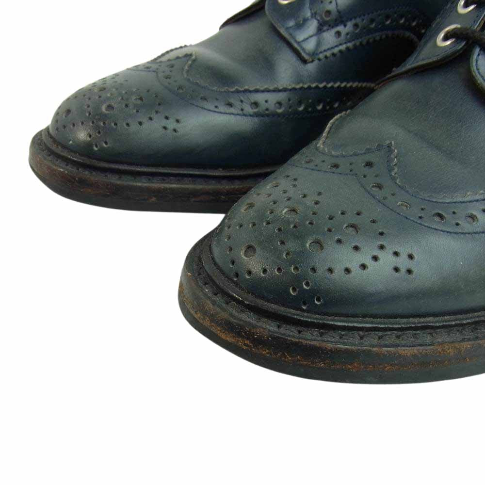Tricker's トリッカーズ × TOMORROWLAND BOURTON トゥモローランド 別注 バートン レザー ウィングチップ ダイナイトソール ビジネス シューズ 3　5/8【中古】