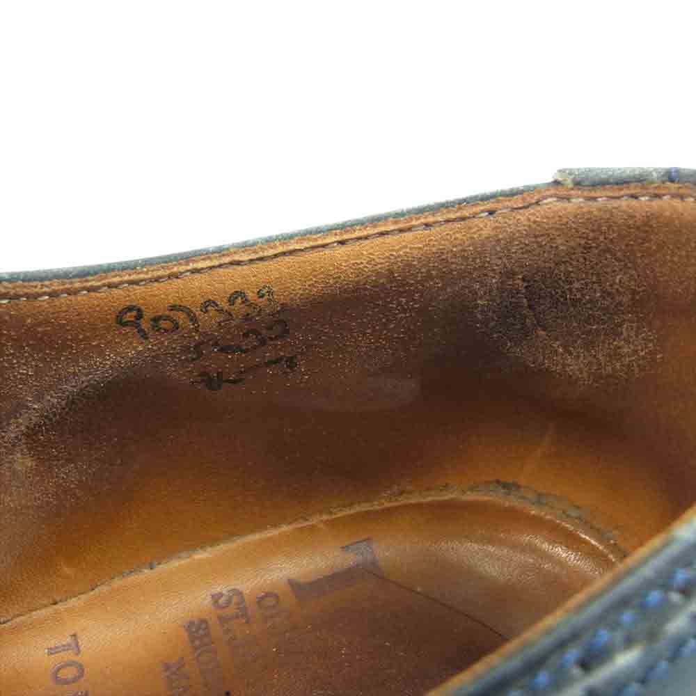 Tricker's トリッカーズ × TOMORROWLAND BOURTON トゥモローランド 別注 バートン レザー ウィングチップ ダイナイトソール ビジネス シューズ 3　5/8【中古】