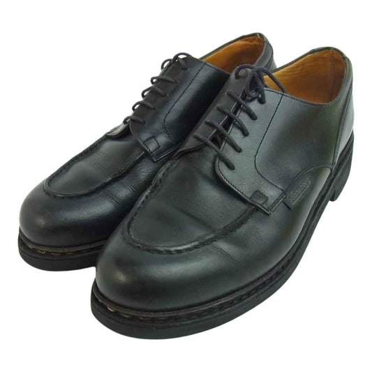 Paraboot パラブーツ CHAMBORD シャンボード 外羽根 レザー ビジネス シューズ ブラック系 7　1/2【中古】