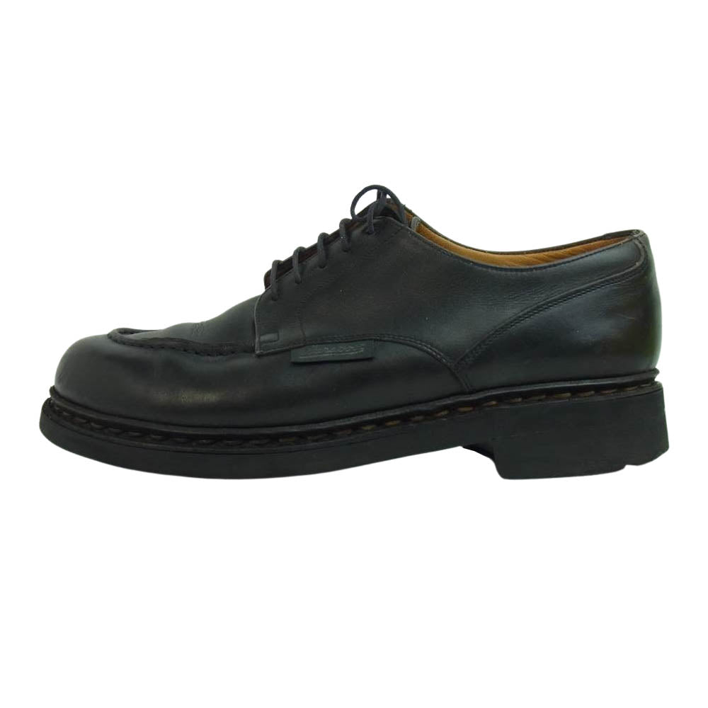 Paraboot パラブーツ CHAMBORD シャンボード 外羽根 レザー ビジネス シューズ ブラック系 7　1/2【中古】