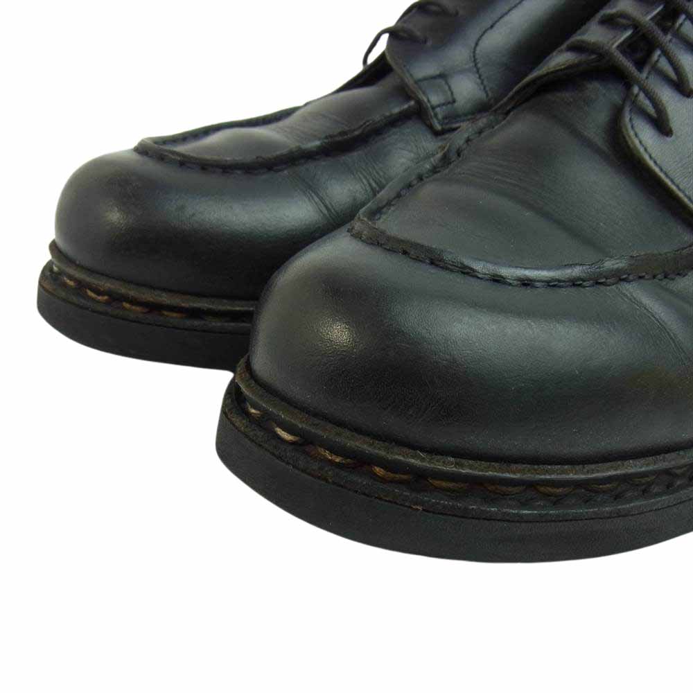 Paraboot パラブーツ CHAMBORD シャンボード 外羽根 レザー ビジネス シューズ ブラック系 7　1/2【中古】