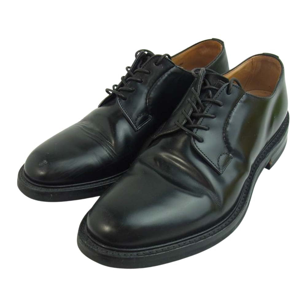 CHURCH'S チャーチ SHANNON シャノン プレーントゥ レースアップ レザー ビジネス シューズ レザー 外羽根 ブラック系 8【中古】