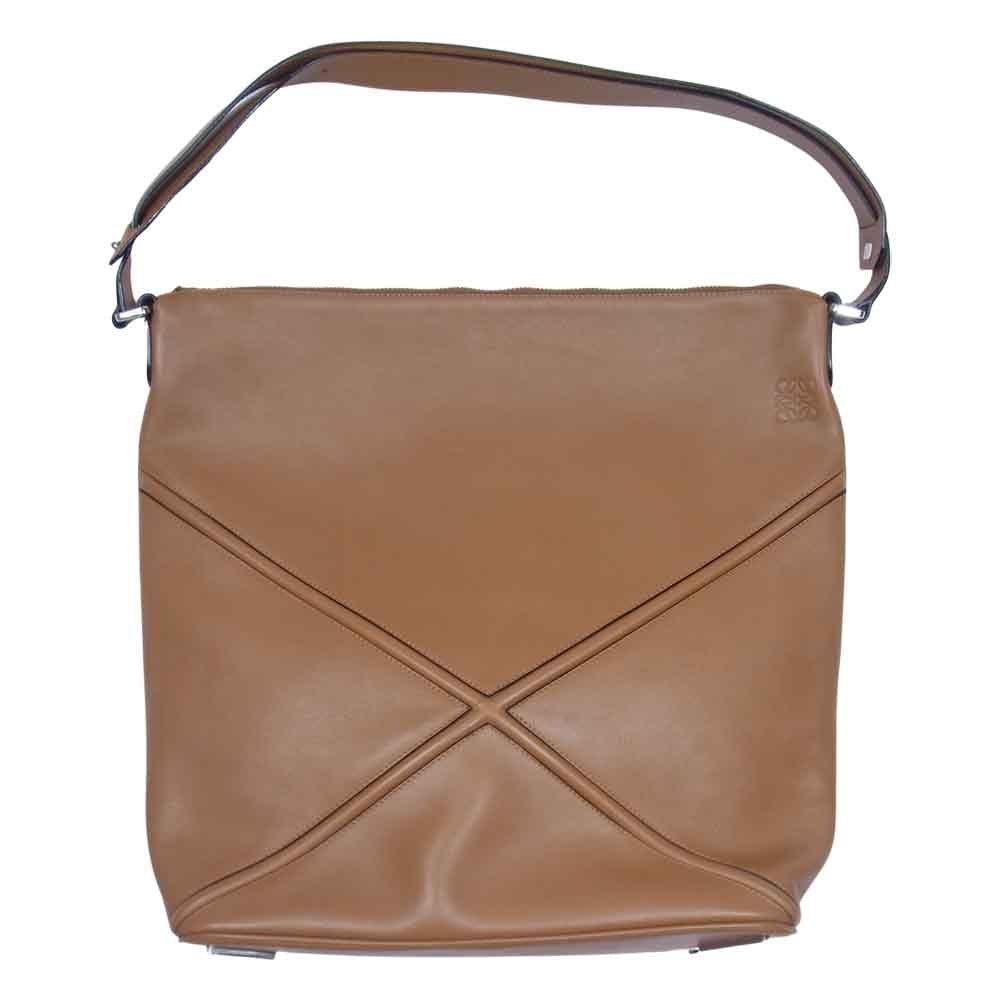 LOEWE ロエベ レザー ワンショルダー バッグ ブラウン系【中古】