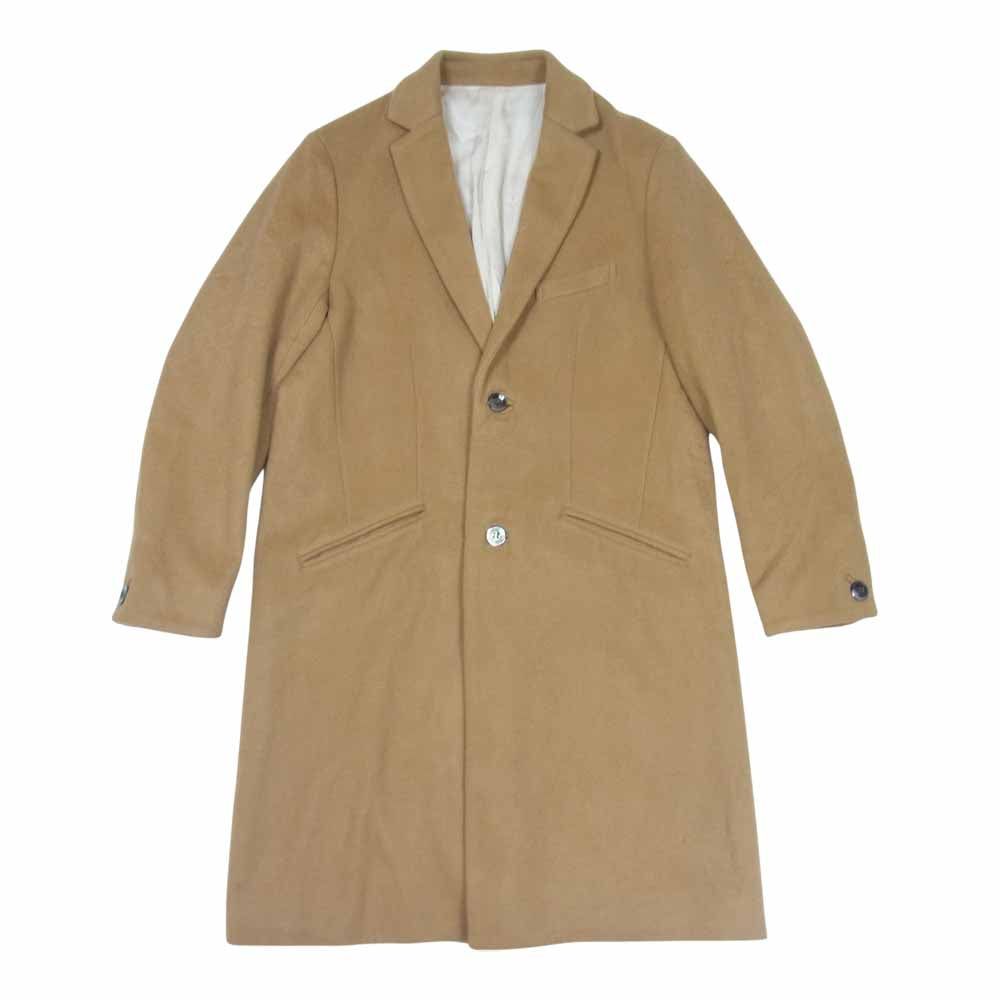 イロナリ EEL イール I-14175 Chester Serenade チェスターセレナーデ カシミヤ混ウール チェスターコート ライトブラウン系 r【美品】【中古】