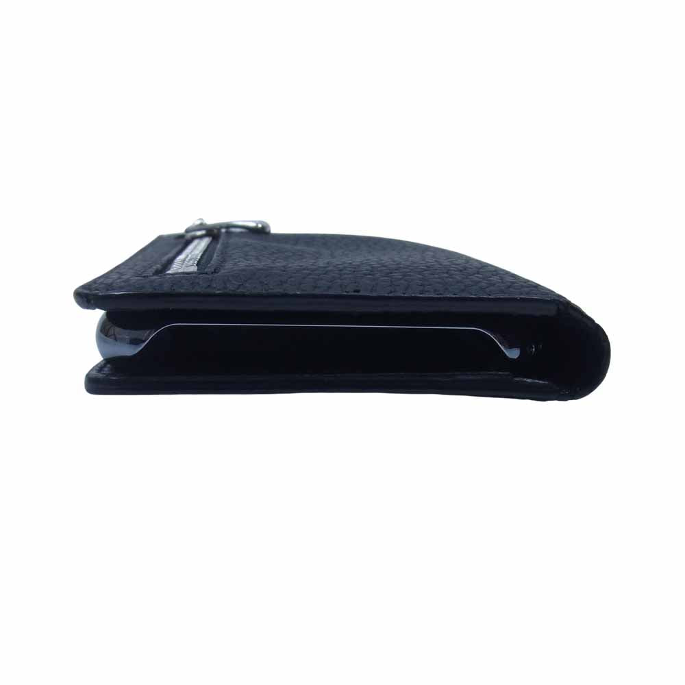 ボナベンチュラ × PELLE MORBIDA ペッレモルビダ  iPhone 11 Pro ダイアリー ケース ジップコインケース付き スマホケース ブラック系【中古】