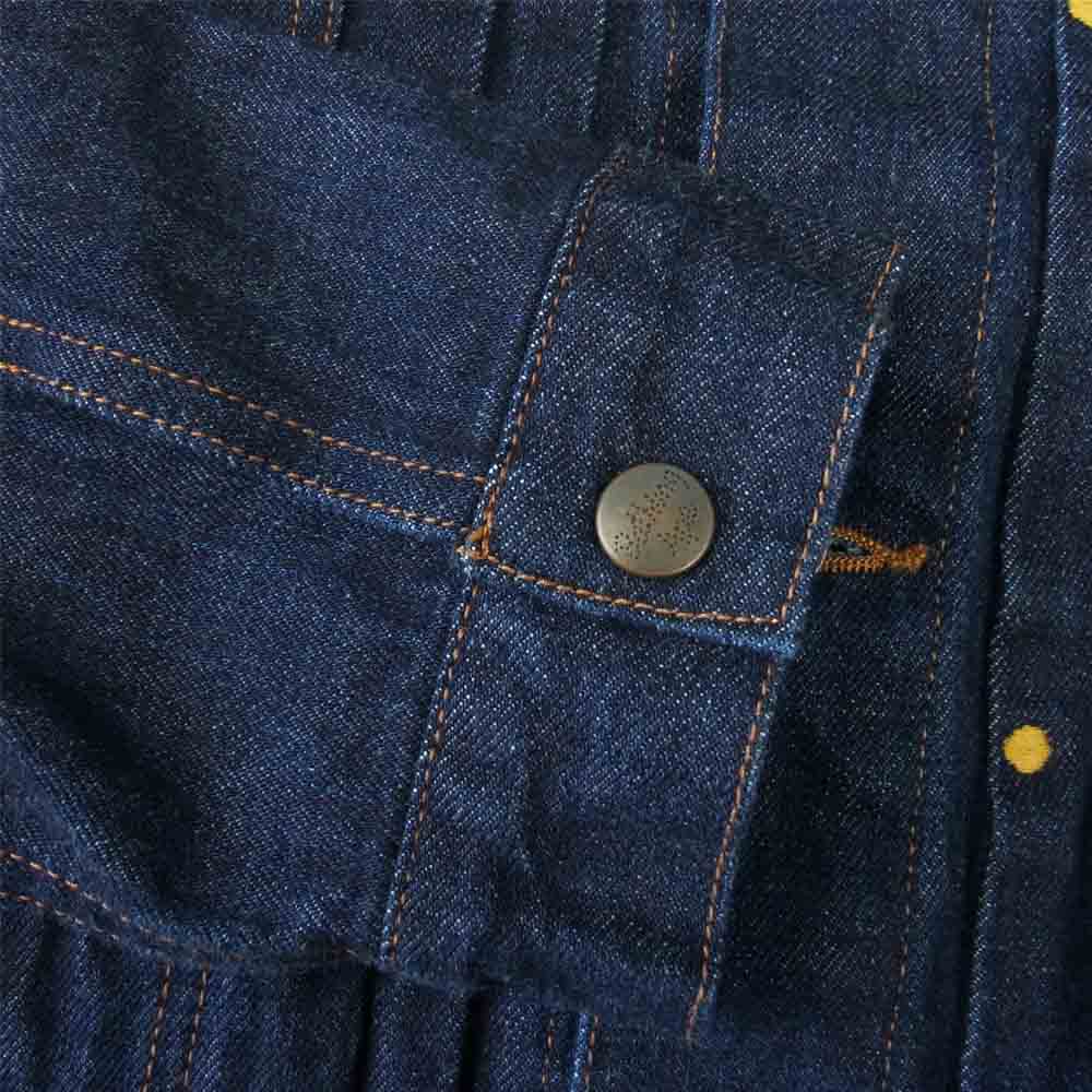 A BATHING APE アベイシングエイプ 001ljg801002x CHAMPION DENIM JACKET チャンピオン デニム ジャケット インディゴブルー系 L【美品】【中古】