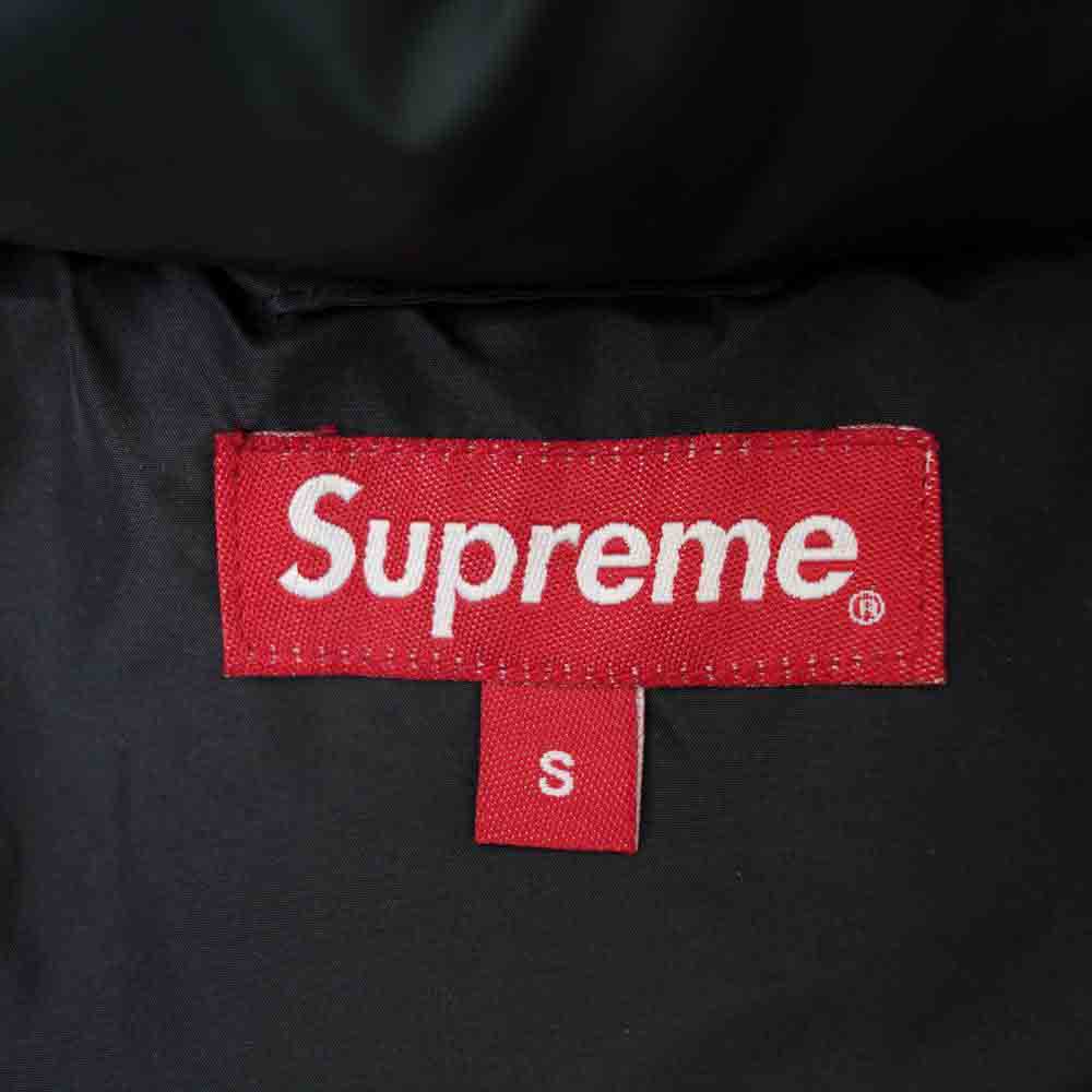 Supreme シュプリーム 19AW Checkerboard Puffy Jacket チェッカーボード パフィー ジャケット ダウンジャケット レッド系 ブラック系 S【中古】