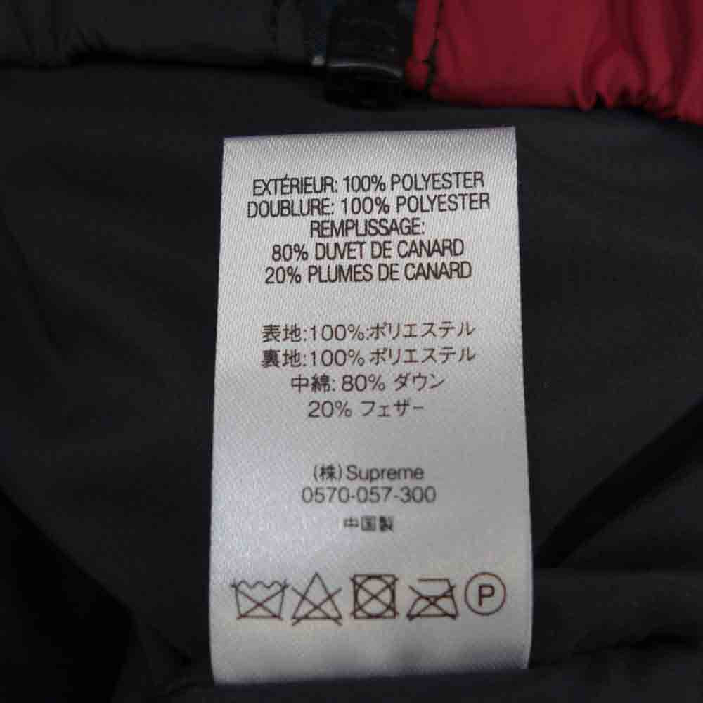 Supreme シュプリーム 19AW Checkerboard Puffy Jacket チェッカーボード パフィー ジャケット ダウンジャケット レッド系 ブラック系 S【中古】