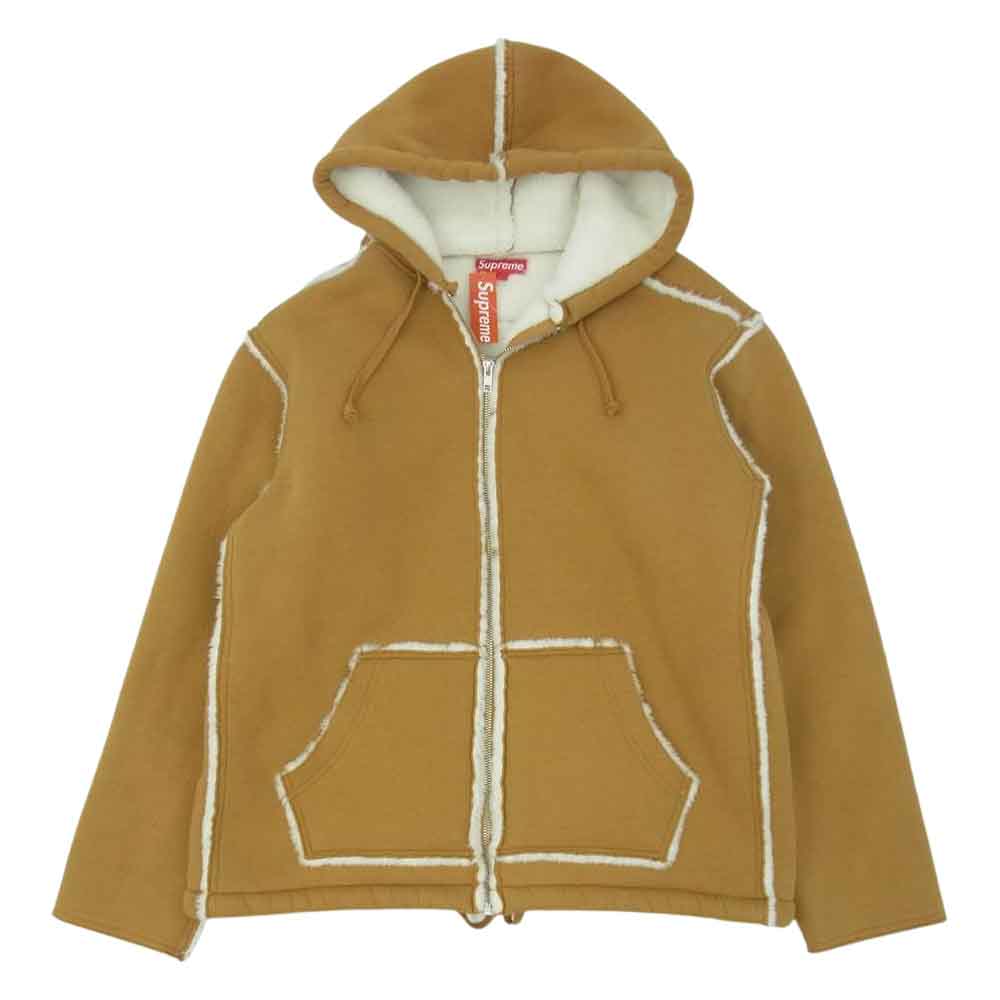 Supreme Faux Shearling Zip Up Hooded  Mトップス